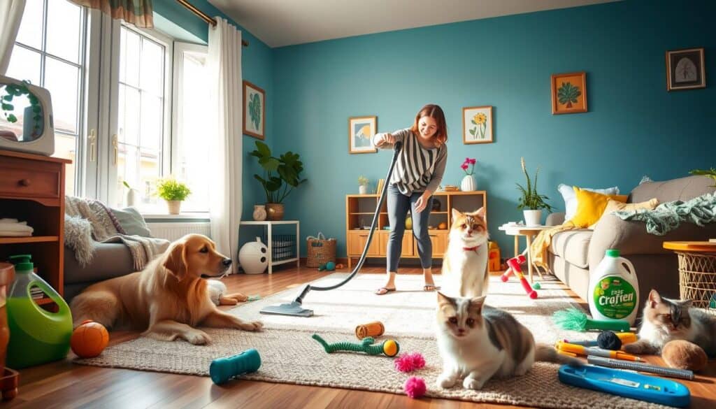 Deep Cleaning with Pets