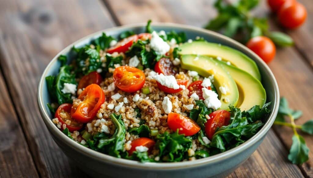 Warm Kale-Quinoa Salad